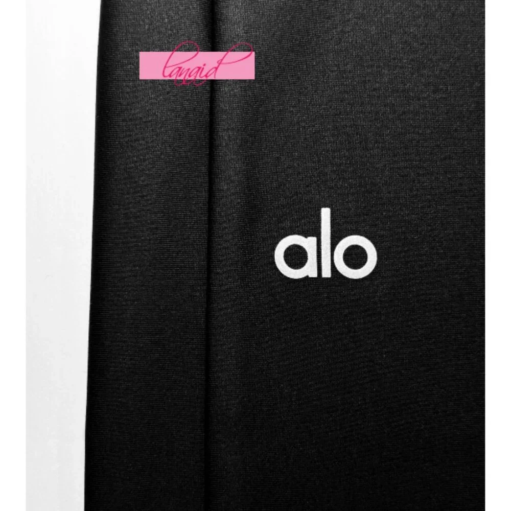 Alo Airlift High-Waist Sleek Leggings Black High-Rise Waist Waisted Tights Pants
